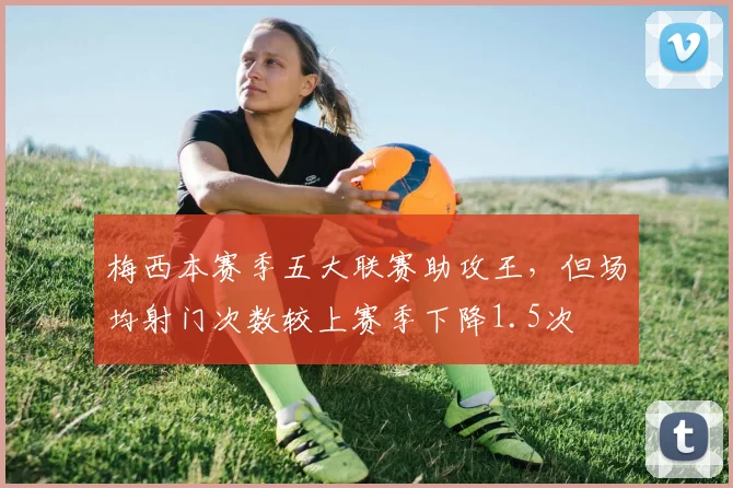 梅西本赛季五大联赛助攻王,但场均射门次数较上赛季下降1.5次